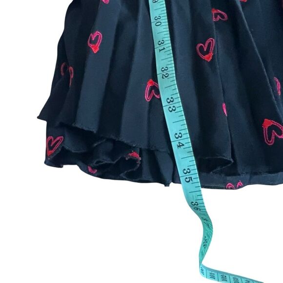 Maje Rengia Heart Print Pleated Sheer V Neck small - Picture 7 of 11